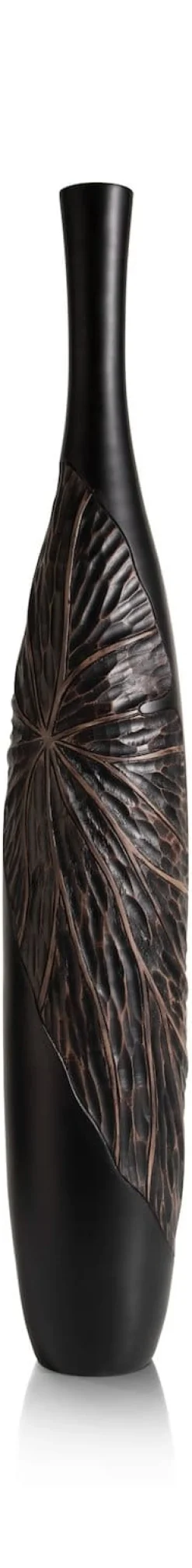 Faye vaas H107cm - Zwart