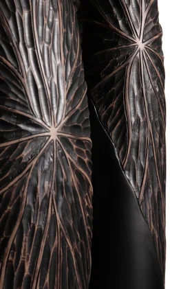 Faye vaas H107cm - Zwart