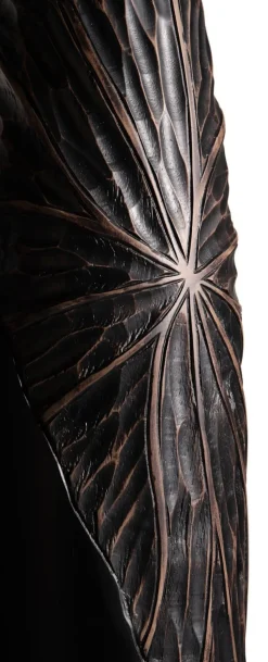 Faye vaas H75cm - Zwart