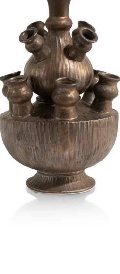 Golden Tulip vaas H39cm - Goud