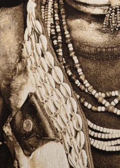 Hamar Woman schilderij 75x125cm - Multikleur