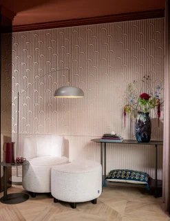 Hugo boog vloerlamp 3*E27 - Grijs