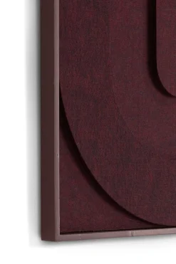 Jace schilderij 48x96cm - Bordeaux