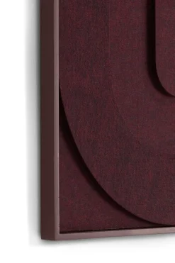 Jace schilderij 48x96cm - Bordeaux