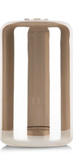 Jayden glazen bol B H31cm - Grijs