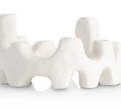 Jet kandelaar H14,5cm - Wit