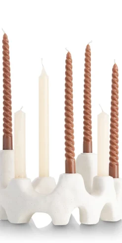 Jet kandelaar H14,5cm - Wit