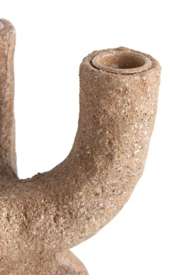 June kandelaar H27cm - Bruin