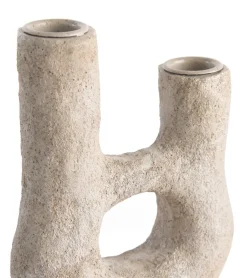 June kandelaar H32cm - Cremekleurig