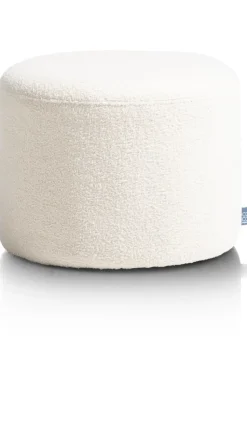 Kay poef H35cm - Cremekleurig