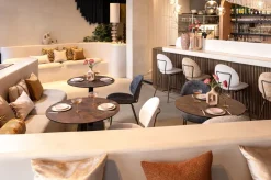 Kjel eetkamerstoel - champagne frame - Antraciet