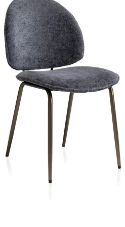 Kjel eetkamerstoel - champagne frame - Antraciet