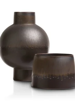 Lara bloempot H17cm - Grijs