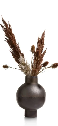 Lara vaas H38cm - Grijs