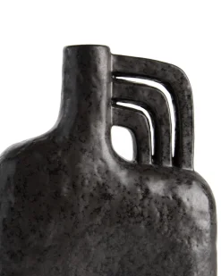 Lina vaas H21cm - Zwart