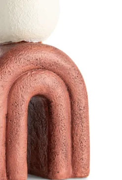 Lot kandelaar H15,5cm - bruin