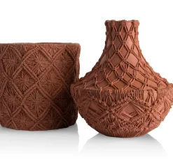 Maeve pot H26cm - Terracotta
