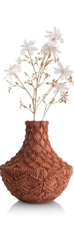 Maeve vaas H33cm - Terracotta