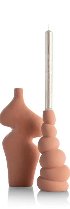 Maria kandelaar H23,5cm - Terracotta
