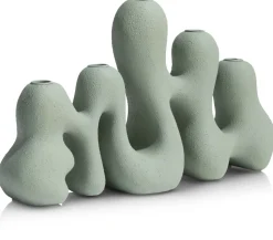 Mees kandelaar H25cm - Groen