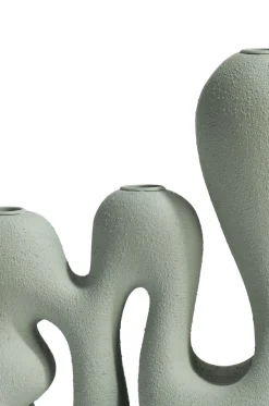 Mees kandelaar H25cm - Groen