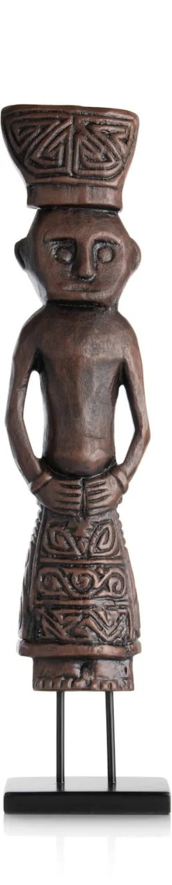 Milan beeld H67,5cm - Bruin