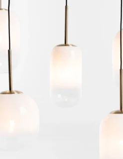 Milky hanglamp 5*E27 - Wit