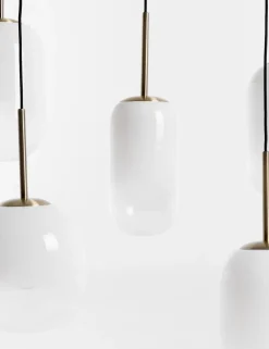 Milky hanglamp 5*E27 - Wit