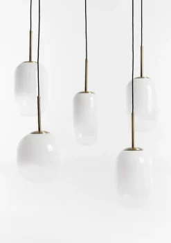 Milky hanglamp 5*E27 - Wit