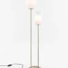Milky vloerlamp 2*E27 - Wit