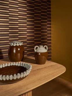 Nera vaas H31cm - Bruin