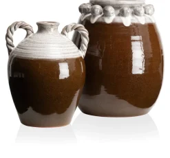 Nera vaas H31cm - Bruin