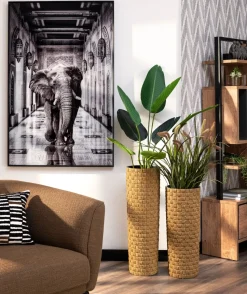 Noud pot H69cm - Bruin