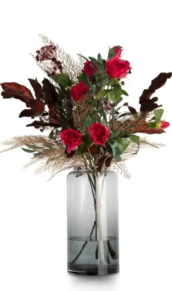 Olive Leaf Spray H82cm kunstbloem - Groen