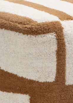 Olivia poef H40cm - Bruin