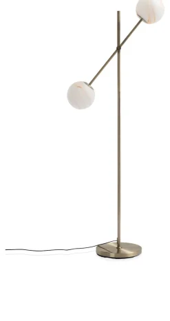 Oona vloerlamp 2*E27 - Goud