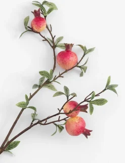 Pomegranate kunstbloem H82cm - Rood