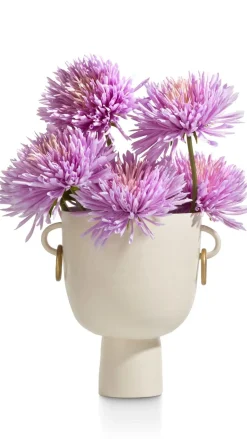 Presley vaas H25cm - Cremekleurig