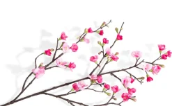 Qunince Spray H97cm kunstbloem - Roze