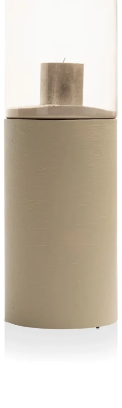 Reza windlicht H74cm - Taupe
