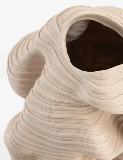 Rinus vaas H41cm - Beige