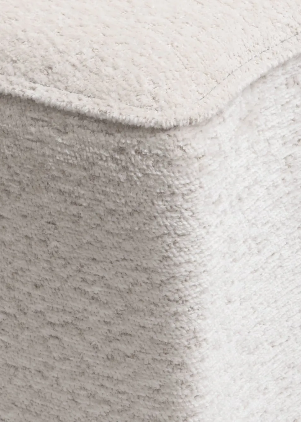 Roan poef maan H44cm - Creme