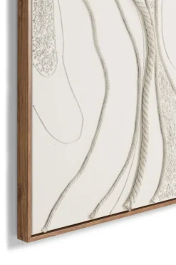 Rope schilderij 100x150cm - Cremekleurig