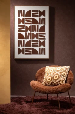 Rune schilderij 80x120cm - Bruin