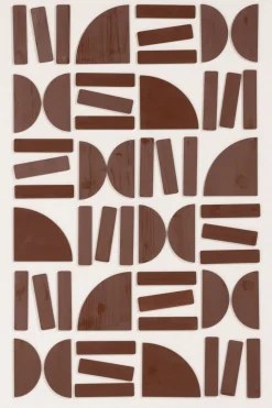 Rune schilderij 80x120cm - Bruin