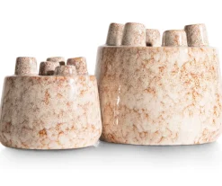 Safia vaas H21cm - Beige