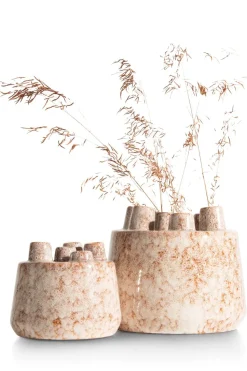 Safia vaas H21cm - Beige