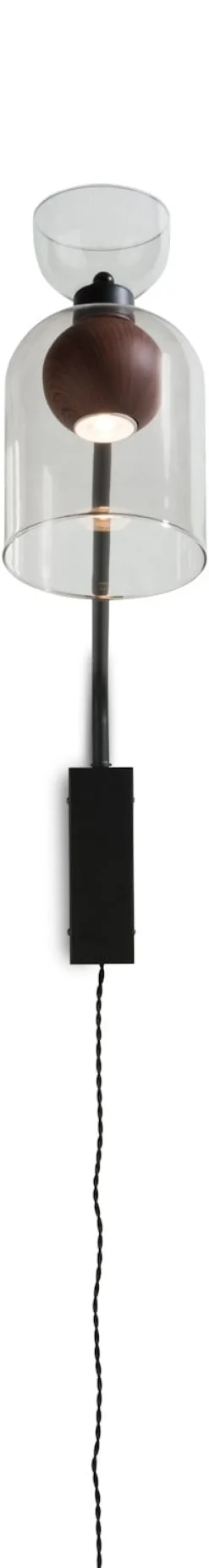 Skylar glazen bol D10cm - Zwart / antraciet