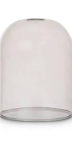 Skylar glazen bol D16cm - Zwart / antraciet