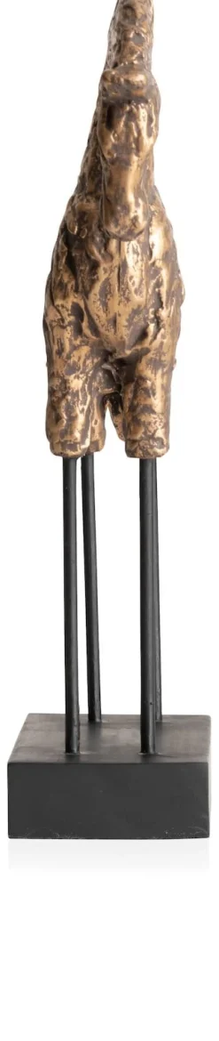 Stallion beeld H35cm - Goud